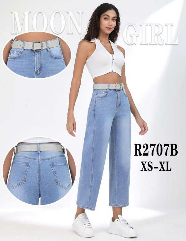 Spodnie damskie jeans Roz XS-XL, 1 Kolor .Paczka 10 szt